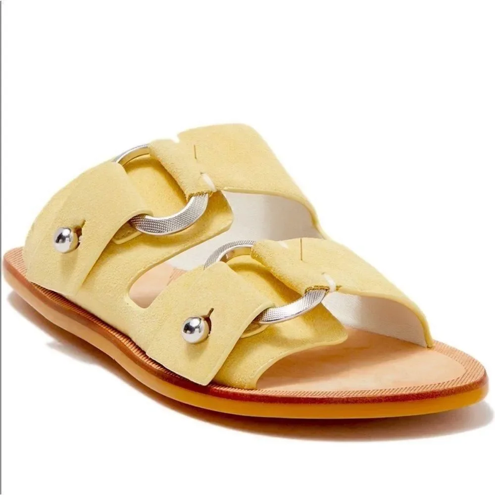 Rag&Bone Women’s strappy suede Leather upper/lining slide sandal Size 6 NIB
